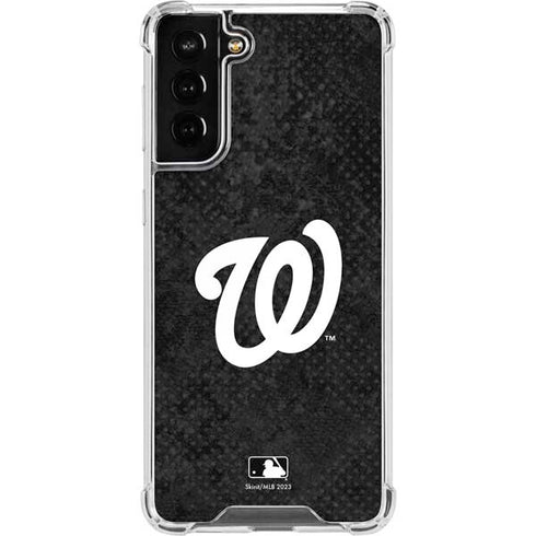 MLB Washington Nationals Dark Wash Galaxy S21 FE Clear Case