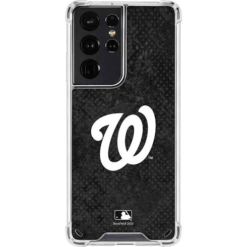 MLB Washington Nationals Dark Wash Galaxy S21 Ultra 5G Clear Case