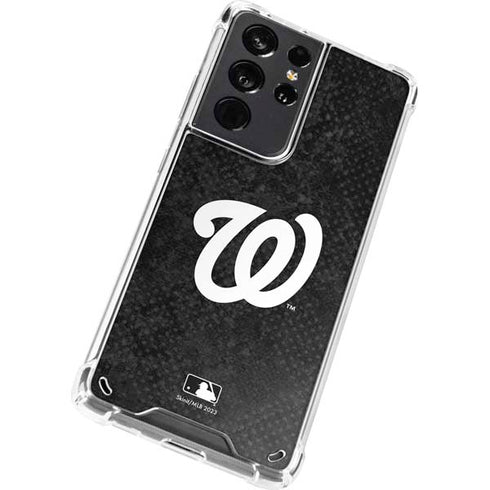 MLB Washington Nationals Dark Wash Galaxy S21 Ultra 5G Clear Case