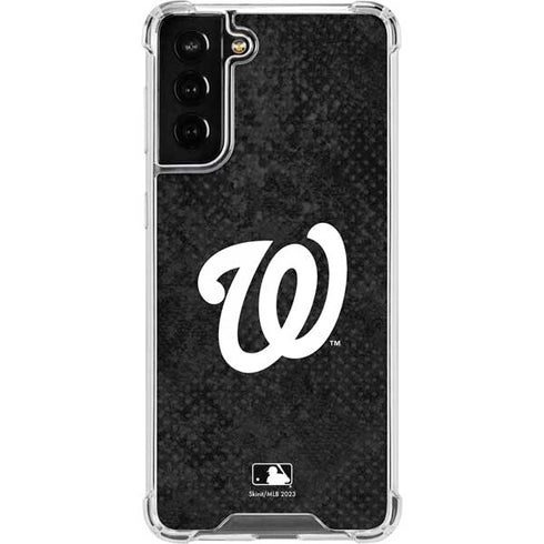 MLB Washington Nationals Dark Wash Galaxy S22 Plus Clear Case