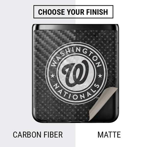MLB Washington Nationals Dark Wash Galaxy Z Flip Skin