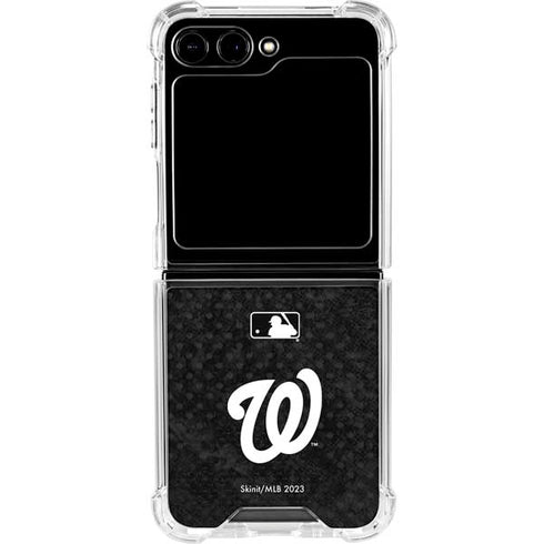 MLB Washington Nationals Dark Wash Galaxy Z Flip5 5G Clear Case