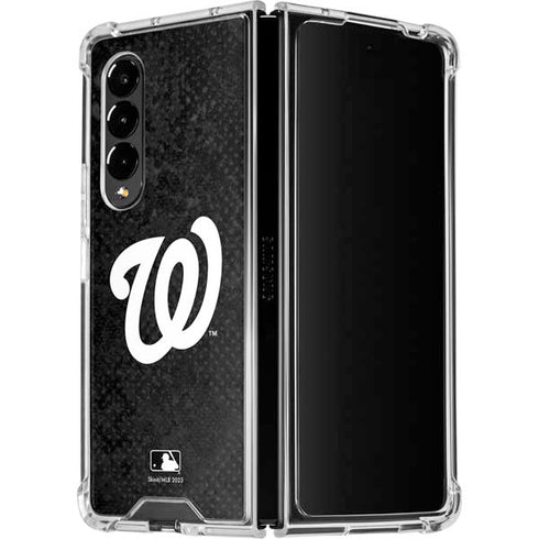 MLB Washington Nationals Dark Wash Galaxy Z Fold4 5G Clear Case