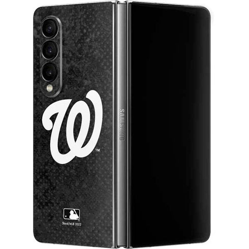 MLB Washington Nationals Dark Wash Galaxy Z Fold4 5G Skin