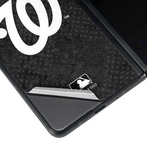 MLB Washington Nationals Dark Wash Galaxy Z Fold4 5G Skin