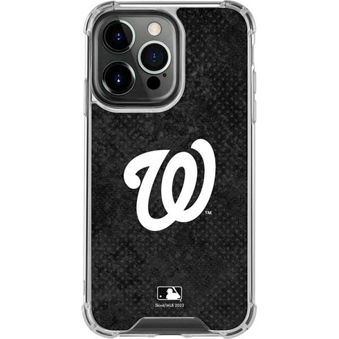 MLB Washington Nationals Dark Wash iPhone 15 Pro Clear Case