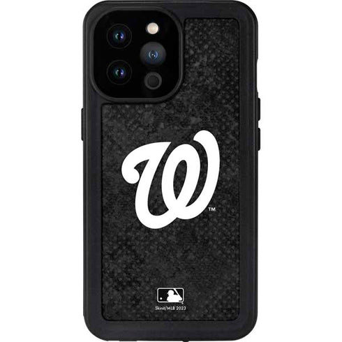 MLB Washington Nationals Dark Wash iPhone 14 Pro Max Waterproof Case
