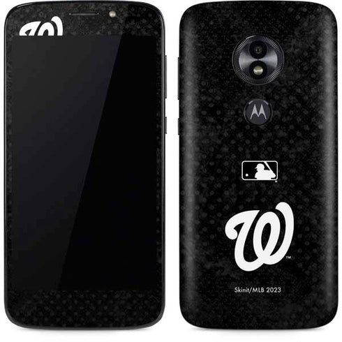 MLB Washington Nationals Dark Wash Moto E5 Play Skin