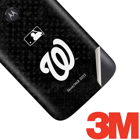 MLB Washington Nationals Dark Wash Moto E5 Play Skin