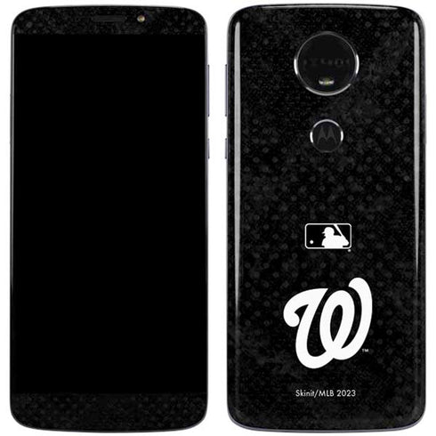 MLB Washington Nationals Dark Wash Moto E5 Plus Skin