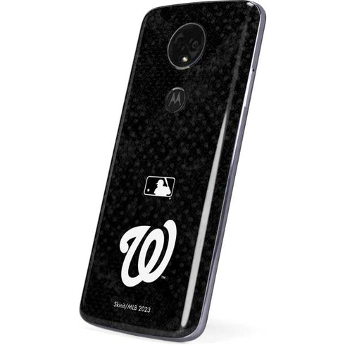 MLB Washington Nationals Dark Wash Moto E5 Plus Skin