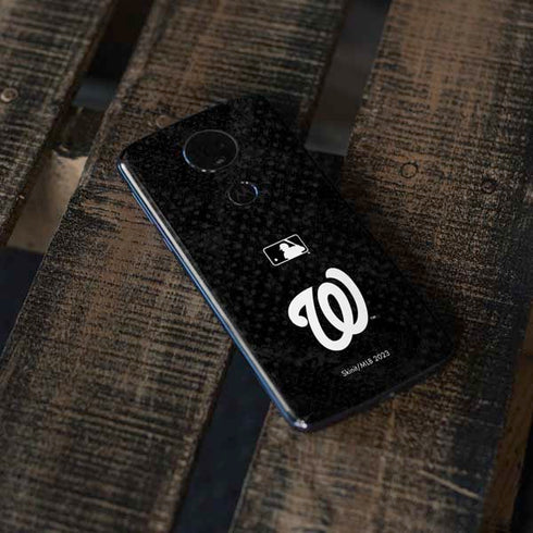 MLB Washington Nationals Dark Wash Moto E5 Plus Skin
