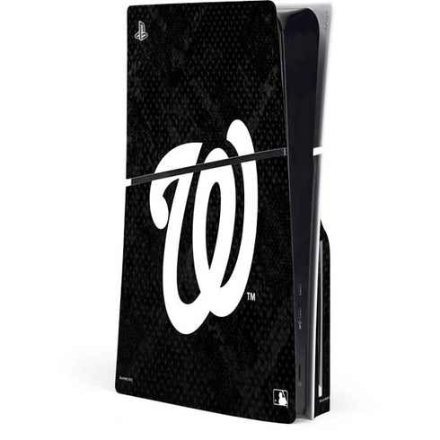 MLB Washington Nationals Dark Wash PS5 Slim Disk Console Skin