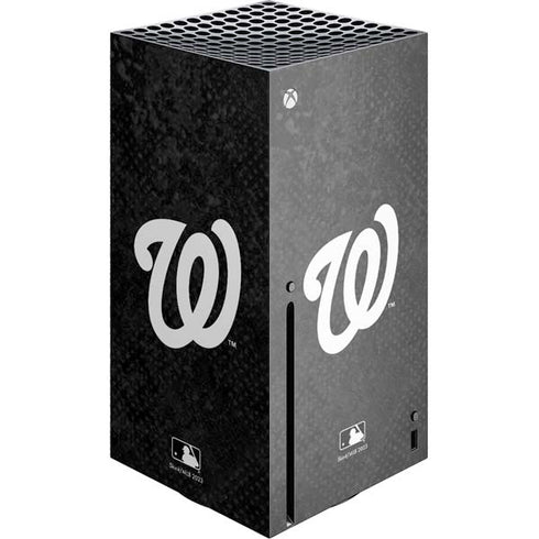 MLB Washington Nationals Dark Wash Xbox Series X Console Skin