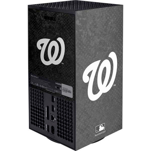MLB Washington Nationals Dark Wash Xbox Series X Console Skin