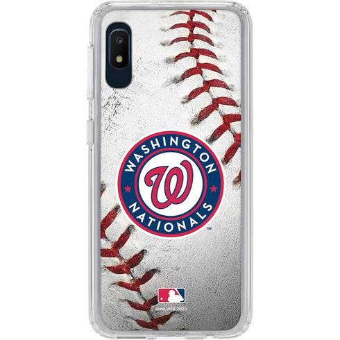MLB Washington Nationals Game Ball Galaxy A10e Clear Case