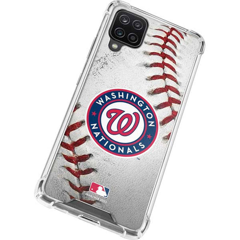 MLB Washington Nationals Game Ball Galaxy A12 Clear Case