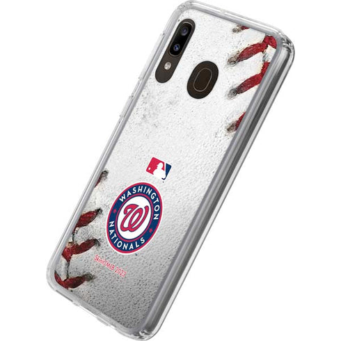 MLB Washington Nationals Game Ball Galaxy A20 Clear Case