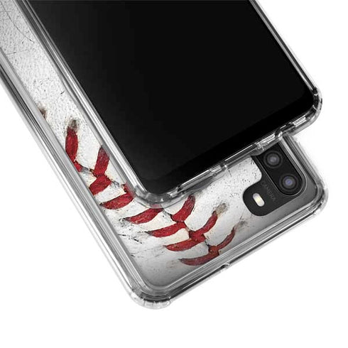 MLB Washington Nationals Game Ball Galaxy A21 Clear Case