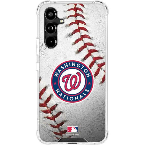MLB Washington Nationals Game Ball Galaxy A54 5G Clear Case
