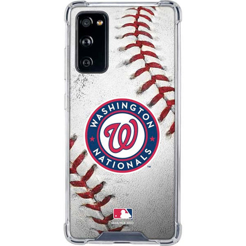 MLB Washington Nationals Game Ball Galaxy S20 FE Clear Case
