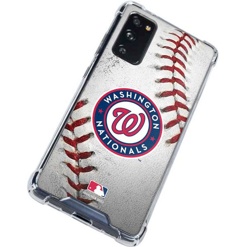 MLB Washington Nationals Game Ball Galaxy S20 FE Clear Case