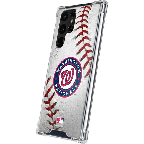 MLB Washington Nationals Game Ball Galaxy S22 Ultra Clear Case