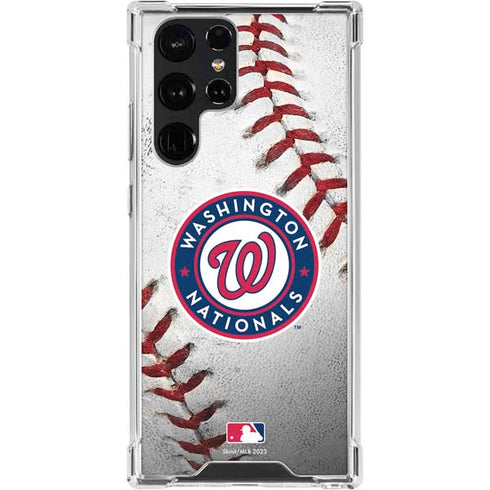 MLB Washington Nationals Game Ball Galaxy S24 Ultra Clear Case