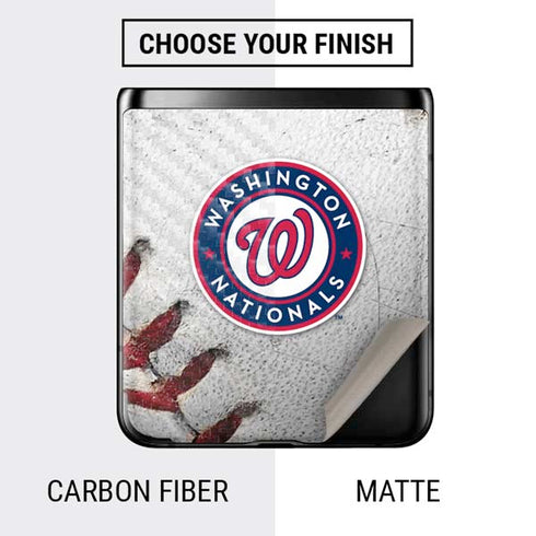 MLB Washington Nationals Game Ball Galaxy Z Flip Skin