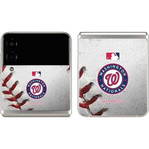 MLB Washington Nationals Game Ball Galaxy Z Flip3 5G Skin