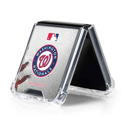 MLB Washington Nationals Game Ball Galaxy Z Flip5 5G Clear Case