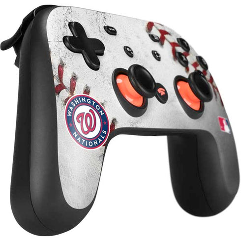 MLB Washington Nationals Game Ball Google Stadia Controller Skin