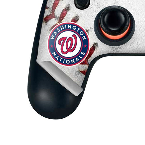 MLB Washington Nationals Game Ball Google Stadia Controller Skin