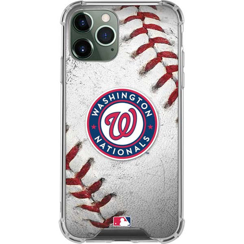 MLB Washington Nationals Game Ball iPhone 11 Pro Max Clear Case