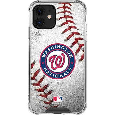 MLB Washington Nationals Game Ball iPhone 12 Clear Case