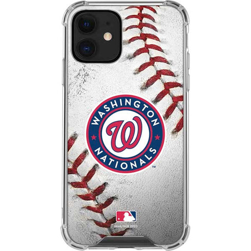 MLB Washington Nationals Game Ball iPhone 12 Mini Clear Case