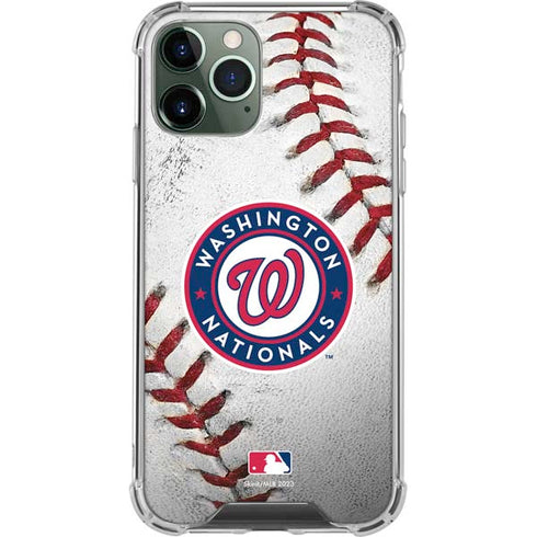 MLB Washington Nationals Game Ball iPhone 12 Pro Clear Case