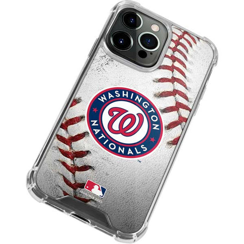 MLB Washington Nationals Game Ball iPhone 13 Pro Clear Case