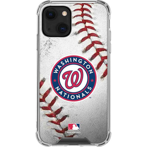 MLB Washington Nationals Game Ball iPhone 15 Plus Clear Case
