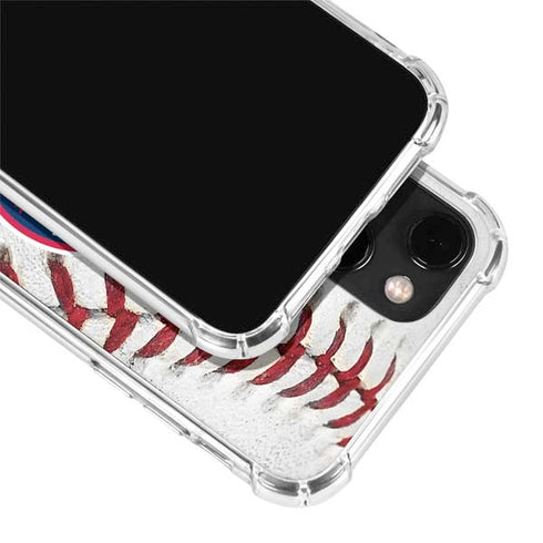 MLB Washington Nationals Game Ball iPhone 15 Plus Clear Case