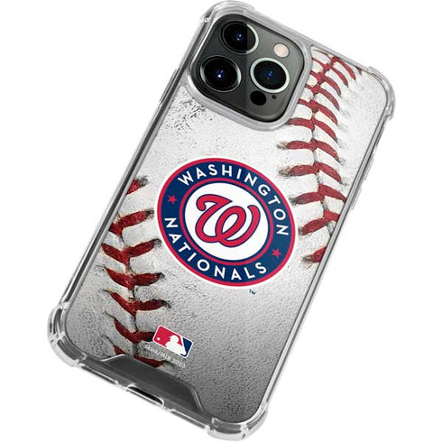 MLB Washington Nationals Game Ball iPhone 15 Pro Clear Case