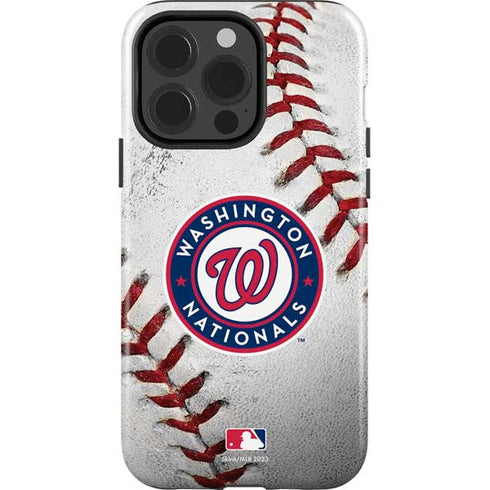 MLB Washington Nationals Game Ball iPhone 15 Pro Impact Case
