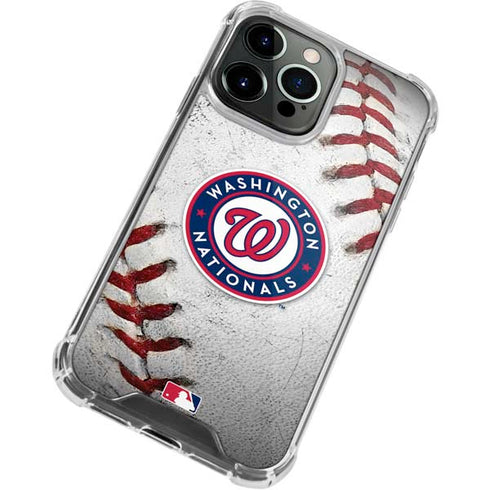MLB Washington Nationals Game Ball iPhone 14 Pro Max Clear Case