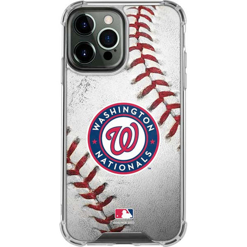 MLB Washington Nationals Game Ball iPhone 14 Pro Max Clear Case