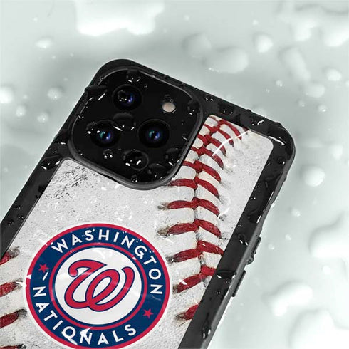 MLB Washington Nationals Game Ball iPhone 14 Pro Waterproof Case