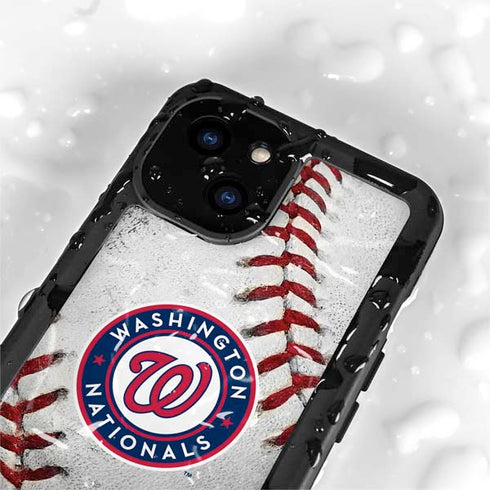 MLB Washington Nationals Game Ball iPhone 15 Waterproof Case