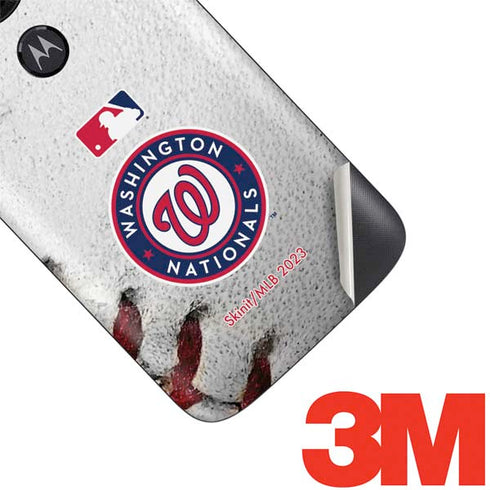 MLB Washington Nationals Game Ball Moto E5 Play Skin