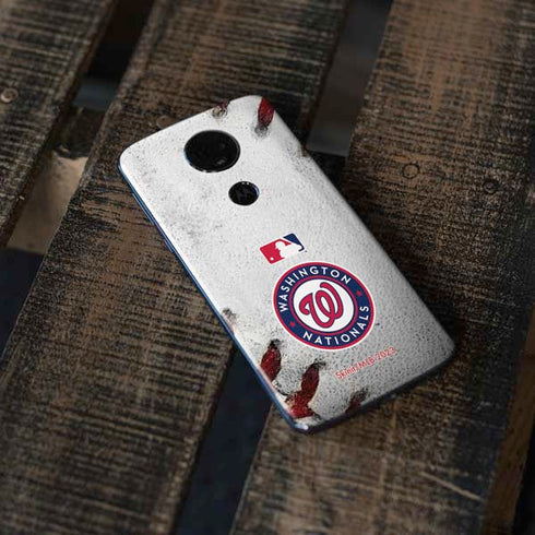 MLB Washington Nationals Game Ball Moto E5 Plus Skin