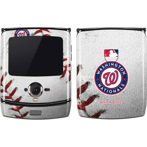 MLB Washington Nationals Game Ball Motorola RAZR Skin