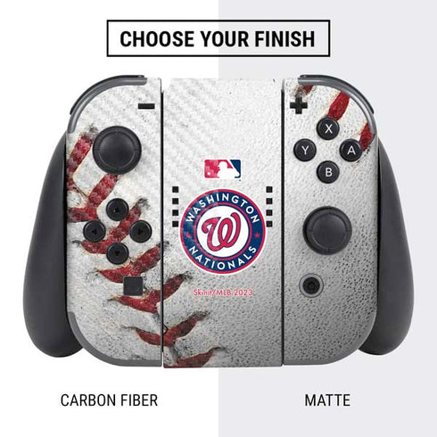 MLB Washington Nationals Game Ball Nintendo Switch Bundle Skin